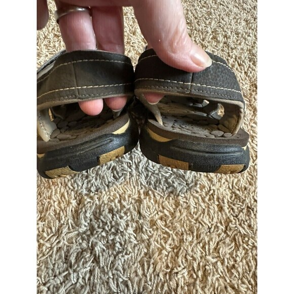 Timberland Sandals Size 4 Boys Brown Outdoor Hiking Camping - Picture 5 of 7